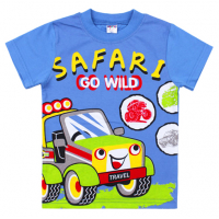 20-101104 "SAFARI" Футболка для мальчика, 1-4 года, голубой 20-101104 "SAFARI" Футболка для мальчика, 1-4 года, голубой